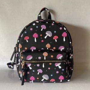 Mushroom pattern backpack purse by UnderOneSky